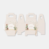 シンプルデザートボホカクタスアーチベイビーシャワー フェイバーボックス (折り畳みなし)