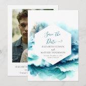 シンプルデジタ航海のル結婚ズ セーブザデート (正面/裏面)