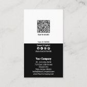 シンプルデュアルトーン小規模企業XX%オフ 割引カード (裏面)