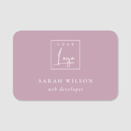 シンプルデュスクリカスタムックピンク 名札