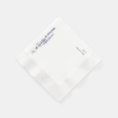 シンプルデリケフランスのート結婚ラベンダーズ 縁ありカクテルナプキン (角)