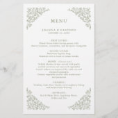 シンプルデリケートフローラセージ結婚グリーン (正面)