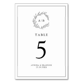 シンプルデリケートフローラタイムレスセージ結婚グリーン テーブルナンバー