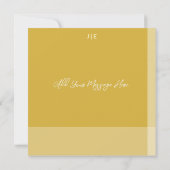 シンプルデリケート結婚アーチスタイルサンキューカード サンキューカード (裏面)