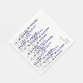 シンプルデリテフランスのィルラベンダーフィ結婚ールド スタンダードランチョンナプキン (角)