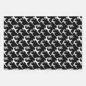 シンプルトナカイのシルエット ラッピングペーパーシート (正面2)