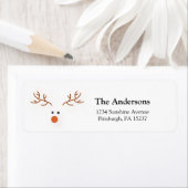 シンプルトナカイ差出人住所ラベル ラベル (インサイチュ)