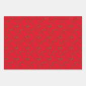 シンプルトナカイ線アート ラッピングペーパーシート (正面3)