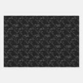 シンプルトナカイ線アート ラッピングペーパーシート (正面2)