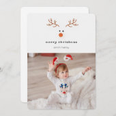 シンプルトナディアホリデーフォトカード シーズンカード (正面/裏面)