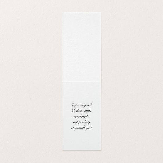 シンプルトナリークリスマスホリデーグリーティングカード (内部フラット)