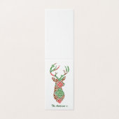 シンプルトナリークリスマスホリデーグリーティングカード (外部フラット)