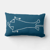 シンプルトバルペトログリフマンまたはエイリアン ランバークッション (裏面)