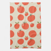 シンプルトマト茶タオル キッチンタオル (縦)