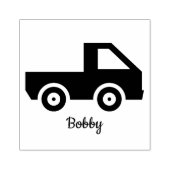 シンプルトラックデザイン木製アートスタンプ ラバースタンプ (インプリント)