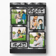 シンプルトレンディーエレガントパパグレー4フォトコラージュ