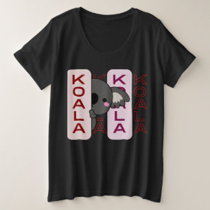 シンプルトレンディーカワイイスタイルコアラオーストラリア プラスサイズTシャツ