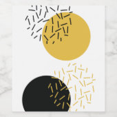 シンプルトレンディーモダンの図形芸術 ワインラベル (シングルラベル)