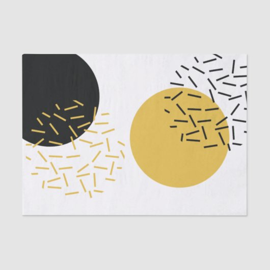 シンプルトレンディーモダンの図形芸術 薄葉紙 (正面)