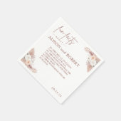 シンプルトレンディーユニークおもしろい事実結婚の スタンダードカクテルナプキン (角)