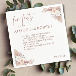 シンプルトレンディーユニークおもしろい事実結婚の スタンダードカクテルナプキン