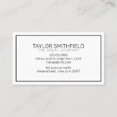 シンプルトレンディー書モダン画デザイン 名刺 (裏面)