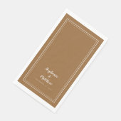 シンプルトレンディー素朴ブラウンモダン結婚ズ・ディナー (コーナー)