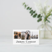 シンプルトレンディー4モダン枚フォトグラファー 名刺 (スタンド正面)