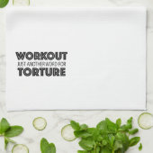 シンプルトレーニングユーモアジおもしろいム キッチンタオル (折り畳み)