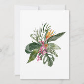 シンプルトロピエレガントカル90誕生日 招待状 (裏面)