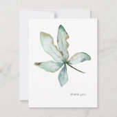 シンプルトロピカルグリーンリーカスタムズSeaooam 4.25 x 5.5 ノートカード (正面)