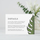 シンプルトロピモダン結婚カル エンクロージャーカード (スタンド正面)