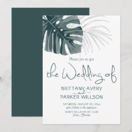 シンプルトロピ結婚カル 招待状