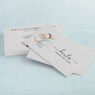 シンプルドゥラ助産師誕生コーチ妊娠モダン 名刺