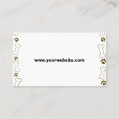 シンプルドギーデイサービス名刺 名刺 (裏面)