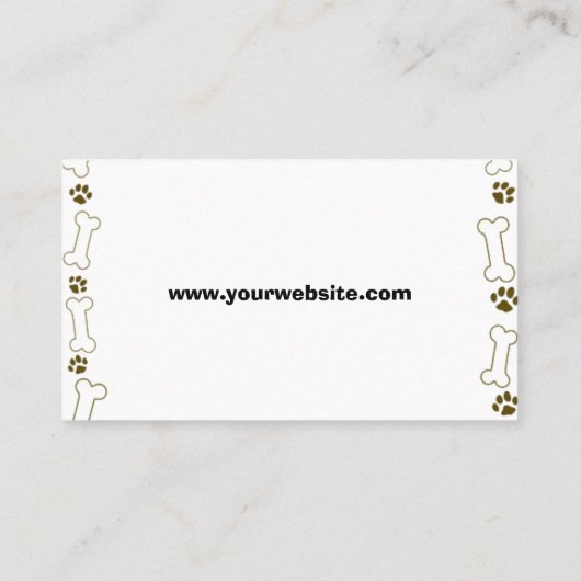 シンプルドギーデイサービス名刺 名刺 (裏面)