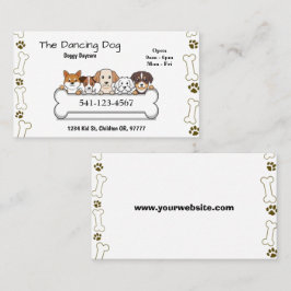 シンプルドギーデイサービス名刺 名刺