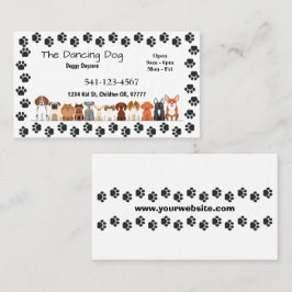 シンプルドギーデイサービス名刺 名刺