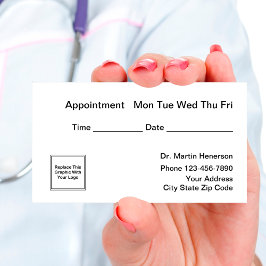 シンプルドクターアポイントメント 予約カード