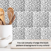 シンプルドットのパターン白黒 タイル