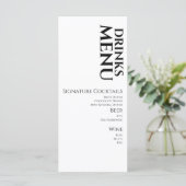 シンプルドリンクのカクテルワ結婚インズメニュー メニュー (スタンド正面)