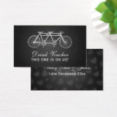 シンプルドリンク券タンデムバイクブラック (デスク)