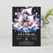 シンプルドリーミーパイレーツ誕生日 招待状 (スタンド正面)