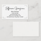 シンプルドレッサー名刺 名刺 (正面/裏面)