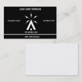 シンプルドローンブルー航空図パイロット 名刺 (正面/裏面)