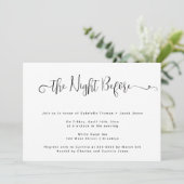 シンプルナイトリハーサルディナー招待状 招待状 (スタンド正面)