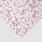 シンプルナチュラルレッドベリーウォーター色クリスマス 薄葉紙 (詳細)