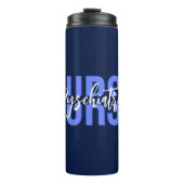 シンプルナースカスタム文字専門:精神医学 タンブラー (正面)