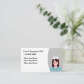 シンプルナース連絡名刺 名刺 (スタンド正面)