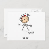 シンプルナースTシャツとギフト ポストカード (正面/裏面)